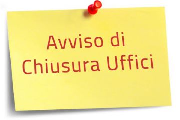 AVVISO CHIUSURA UFFICI COMUNALI