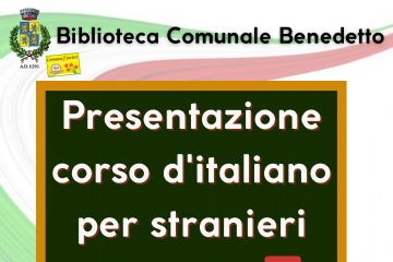 Presentazione corso d&#39;italiano per stranieri